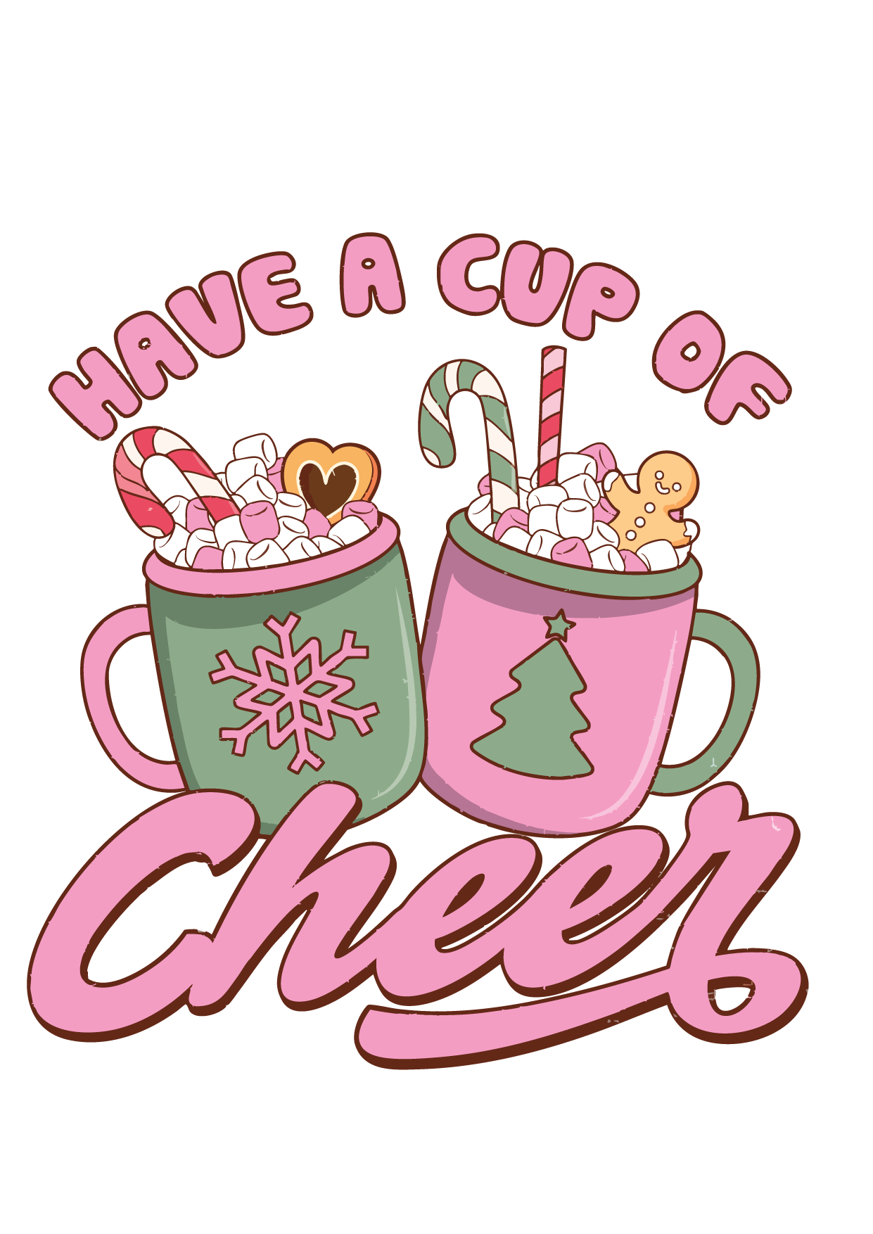 Pink Retro Christmas